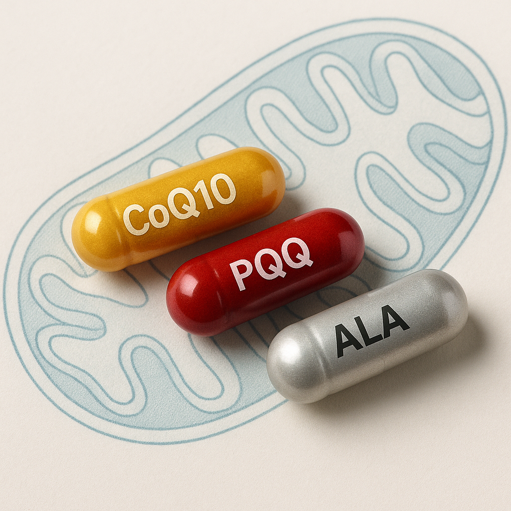 Mitochondrial Nutrients & Co-Factors: CoQ10, PQQ, Alpha-Lipoic Acid